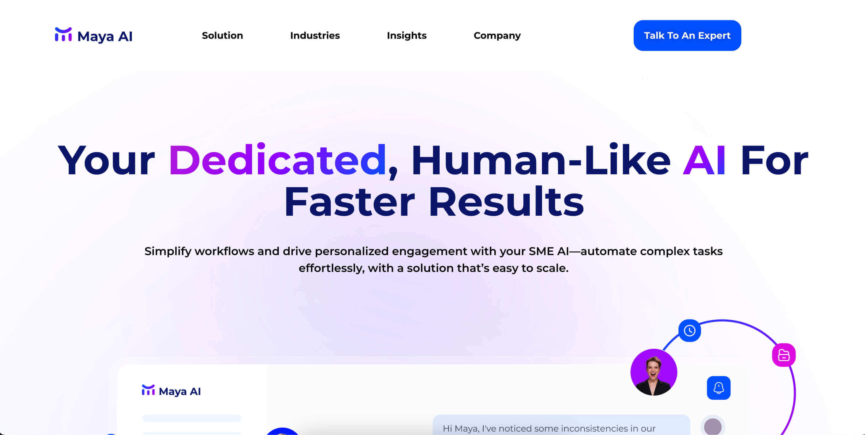 Maya Knows Enterprise AI Assistant